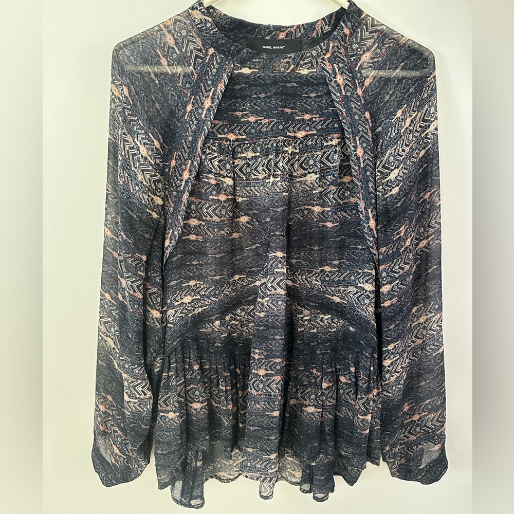 Isabel Marant Printed Silk Blouse